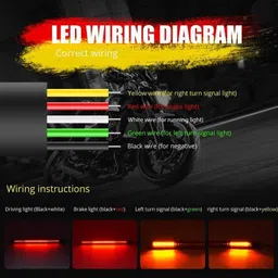 gonama Front LED Indicator Light for Bajaj Avenger 220 DTS-i image 2