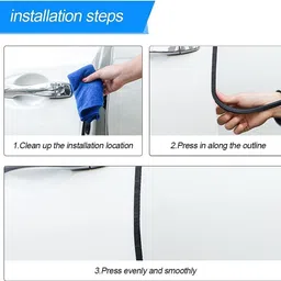 motoroys Stainless Steel, Plastic Car Door Guard image 3