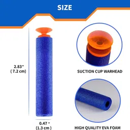 bzilo Multicolor Plastic Foam Toy 60 Bullet Dart Bullets for Nerf N-Strike Guns J_5 Guns & Darts image 3