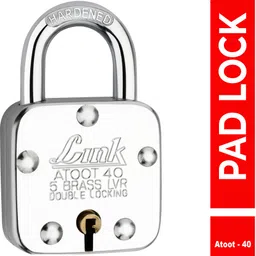 Atoot 40mm Lock | Steel Body | Hardened Shackle | Brass Lever| Made in India Padlock-image-5