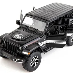 darvice Jeep Toy Car Rubicon Diecast Metal Model Car Light Sound Pull Back image 1
