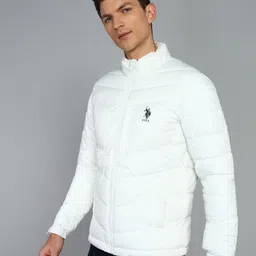 u.s. polo assn. Men Solid Quilted Jacket image 3