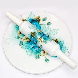 namra Marble Chakla & Belan Set – 10" Chakla, 12" Belan for Roti & Puri Rolling Pin & Board-picture-29