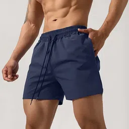 mendior Solid Men Blue Boxer Shorts image 2