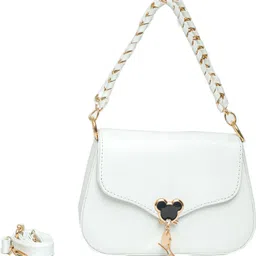 desence White Women Sling Bag Cute Logo On Flap-picture-18