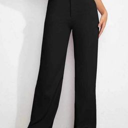 broadstar Women Loose Fit Black Lycra Blend Trousers-picture-13