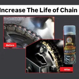 rustar Bike Chain Lubricant Spray 500ml with 1 Chain Cleaning Brush |Cleans| Shines & Protects Chain| Chain Oil image 5
