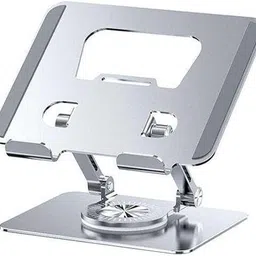 En ligne ALUMINIUM LAPTOP STAND Stand for Desk, 360 Degree Rotatable Adjustable Laptop Stand with 360° Laptop Stand image 1