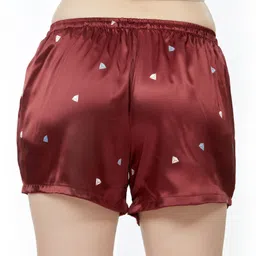 weet Printed Women Maroon Night Shorts-picture-28