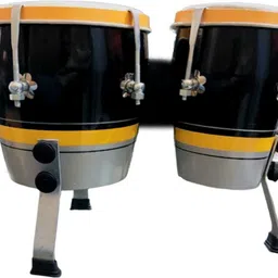 labina Bongo Drum Set | Adjustable Tunning | Stand. Wooden Bongo image 2