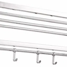 capital New Look stainless Steel 304 Grade Dual Folding Towel rack For Bathroom/ Towel Stand / Bathroom Accessories 24 Imch 24 inch 3 Bar Towel Rod-picture-32