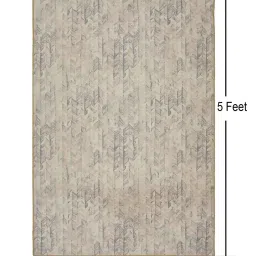 presto Beige Abstract Polyester 3 ft x 5 ft Machine made Carpet image 2