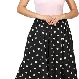 mannat diva Women Printed Flared Multicolor Skirt image 4