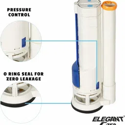 elegant casa ToiletKit contain Siphon10inc AdjustableFillValve60mm PushButton Flush Tank Lever image 4