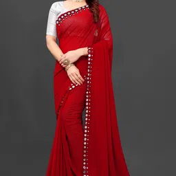 vivan fab Embellished Bollywood Georgette Saree-picture-26