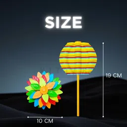 jaynil enterprise Candy Flower Toy for Kids- Lollipop Shaped Colourful Twisting, Fidget Rattle Rattle image 3