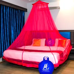 maruti enterprise Polyester Adults Washable Double Bed(Round) Mosquito Net-picture-25