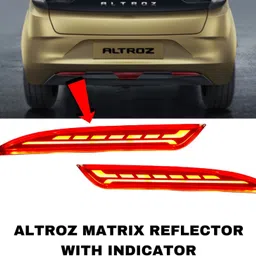 carmods Tata Altroz 2020+ Matrix - Scan Reflector with Running Indicator Type - A Car Reflector Light image 3