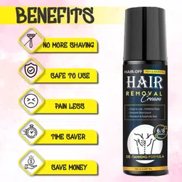 leetee Hair Removal Cream Spray for Mens Hand, Leg & Under Arm, Painless Spray Spray image 4