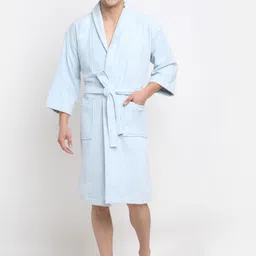 creeva Light Blue Large Bath Robe-picture-12