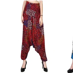 narnari Printed Rayon Women Harem Pants-picture-21