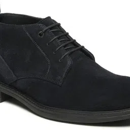 teakwood leathers Men's Black Suede Leather Derby Shoes Lace Up For Men image 5