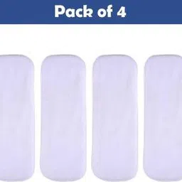 cute station High Quality 4 layers Cotton Inserts Liners Cloth Diaper Nappy Reusable Washable for Baby Pad Diapers - S - M (4 Pieces)-picture-18