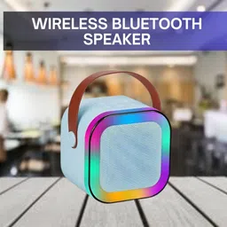 GUGGU W12 (PORTABLE WIRELESS BLUETOOTH SPEAKER) Dynamic Thunder Sound & RGB LightU139 10 W Bluetooth Laptop/Desktop Speaker-image-90