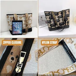 backroar Women Black Tote image 4