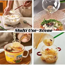 evila Glass Stirring Spoon Crystal Clear Borosilicate Teaspoon Milk Spoon Coffee Spoon Bone China Serving Spoon image 5