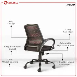 cellbell Neso C106 Mid Back Mesh Office Executive Chair image 5
