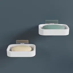 eyuxee bathroom accessories soap stand for kitchen | plastic soap holder | soap case Plastic Wall Shelf image 1