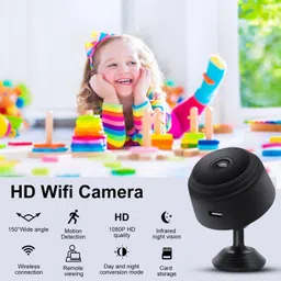 OSHSIZ 1080p Mini CCTV Camera with Wifi Night Vision Infrared Remote Viewing & SD Card Security Camera image 2