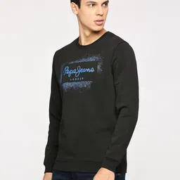 pepe jeans Men Full Sleeve Graphic Print Reversible Sweatshirt image 3