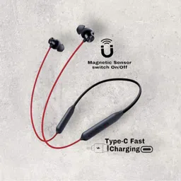 skm Pro Neckband With Upto 58 Hours Playback & Fast Charging Earphone_HH Bluetooth & Wired Headset image 1