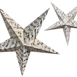 jaicem GOLD PRINT STAR COMBO Hanging Star Pack of 2-picture-39