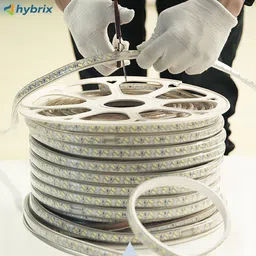 hybrix HQ LED Strip Ceiling Cove Light (05 Mtr. Length) Rope Light, Double Row (120 LED Per Mtr), Waterproof IP67 & Flexible With Adaptor/Connector, 220v AC, Super Bright GREEN Color Recessed Ceiling Lamp image 5