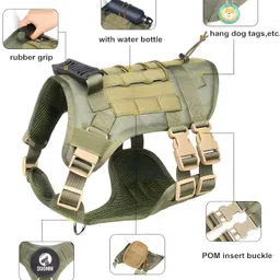 petz r us No-Pull Dog Harness-Adjustable Reflective Pet Vest, Easy Control Handle Dog Buckle Harness image 3