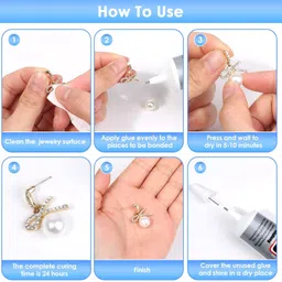 emmanuel store B-7000 Multipurpose Adhesive Glue 50ml, B7000 Glue Kit for Jewelry, Fabric Glue image 2