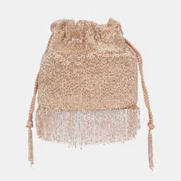 forever glam by pantaloons Casual Gold Clutch image 2