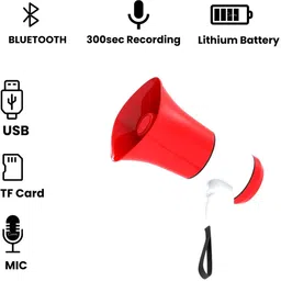 clairbell V409 KING BHOPU MEGAPHONE-Loud & Clear,Stylish with USB,TF,Recordable,Chargeable Indoor, Outdoor PA System image 3