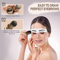 my colors Eyebrow Stamp Stencil Kit- Brow Stamp and Shaping kit,Hairline Powder One Step 1.8 g image 4