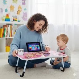 shree hari quality first Portable & Foldable Study Table for Kids | Work from Home Table | Sturdy Design Wood Portable Laptop Table-picture-32