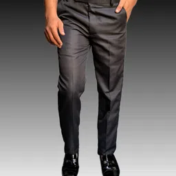 burraq collection Men Regular Fit Brown Cotton Blend Trousers-picture-19
