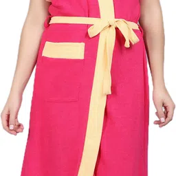 pugnaa RANI CREAM Free Size Bath Robe-picture-16