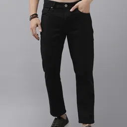 roadster Men Regular Mid Rise Black Jeans-picture-29