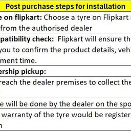 mrf with workshop installation ZEC 135/70 R12 65S 4 Wheeler Tyre image 4