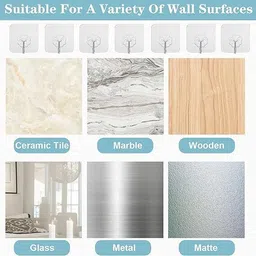 homix Plastic Sticker Self Adhesive Hooks Hook 1 image 5