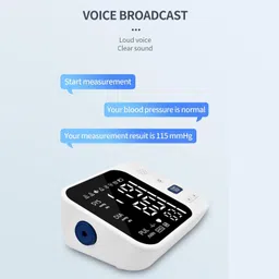 Balson Rechargeable Fully Automatic Blood Pressure Monitor & Digital Thermometer - Digital Display with Talking Intelligence Technology, Extra Large Display Bp Monitor image 5