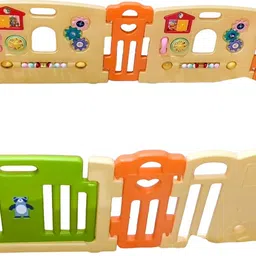 babycenterindia Baby Room Cloud Bread Playpen with 2 Activity Panel - Yellow-picture-16